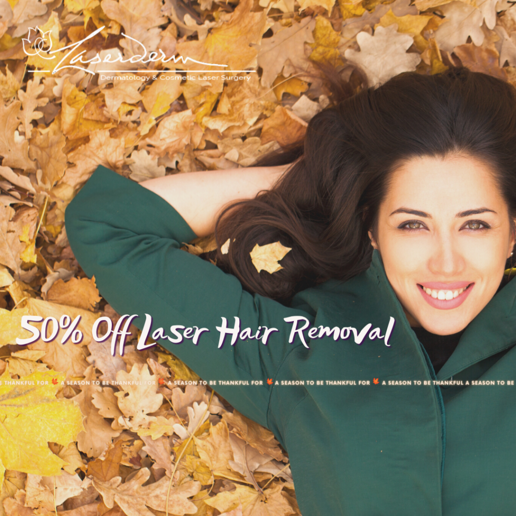50 OFF LASER HAIR REMOVAL PACKAGE